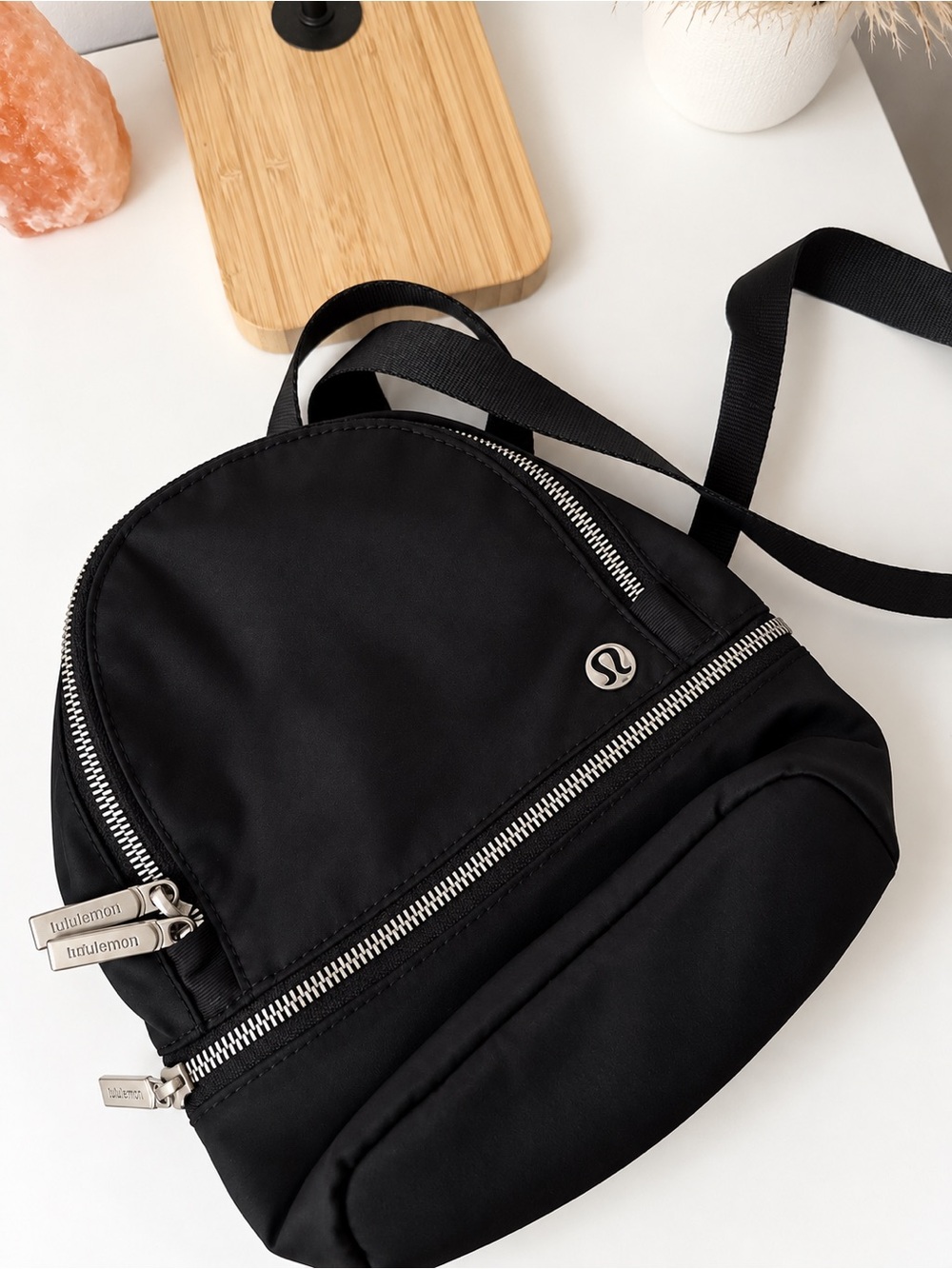 lululemon athletica Black Mini Backpack